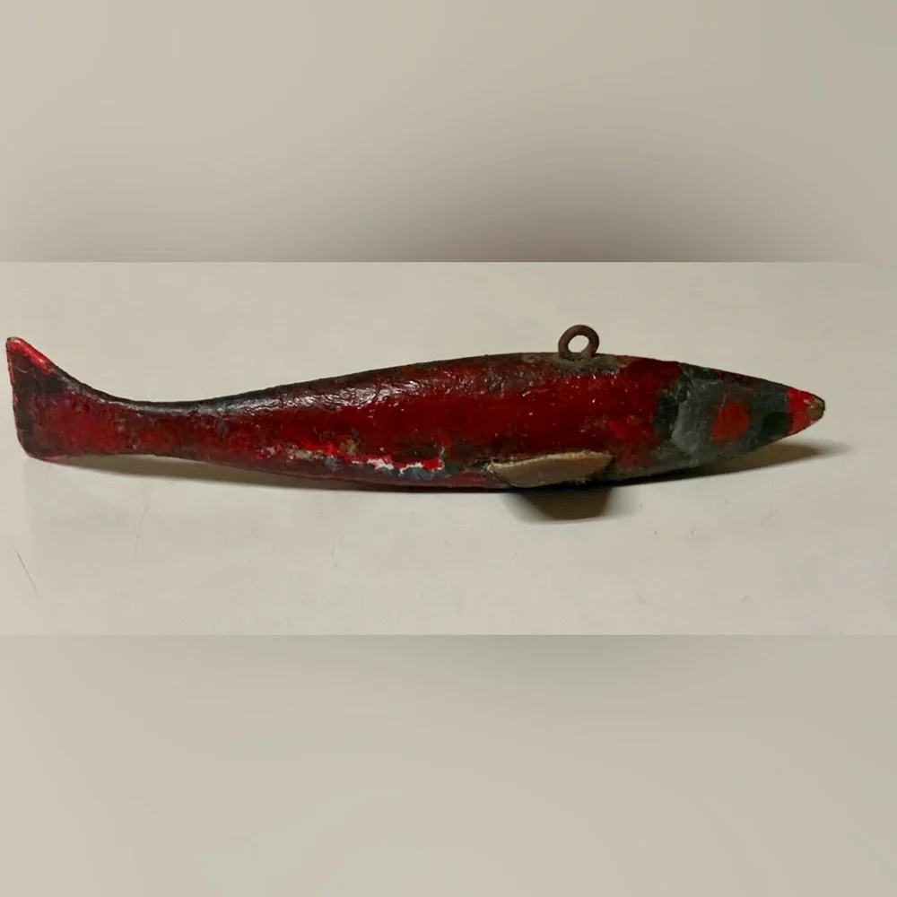 early metal fish lure ES Lures Casting Metals 1.80 oz / Mullet Spanish Mackerel / Bluefish / Redfish Early 20th Century 1900s Hand